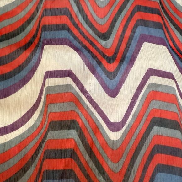 Free People Women Chiffon Tunic Top Mini Dress Size S Sequin Orange Pink - Picture 9 of 11